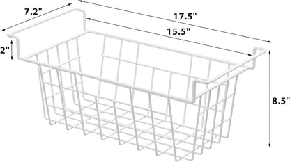 Chest Freezer Organizer Bins, Deep Freezer Basket Storage Wire Metal Hanging - Image 3