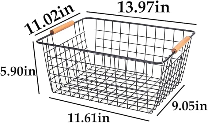 LeleCAT Large black wire baskets - Image 2