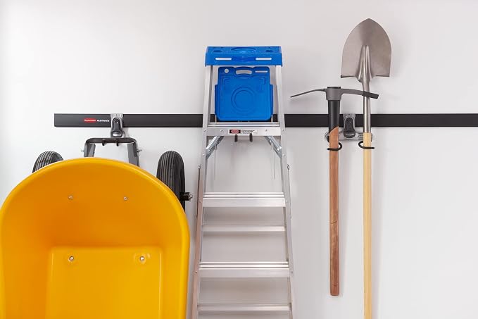 Rubbermaid FastTrack 2-Handle Hook Mounted Garage Storage and Space Saving - Image 10