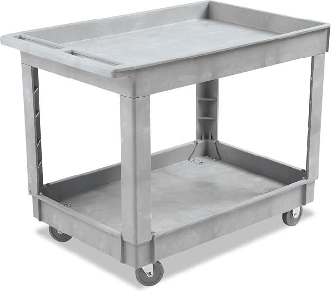 40" X 24" 2 SHELF UTIL CART GRAY by Boardwalk
