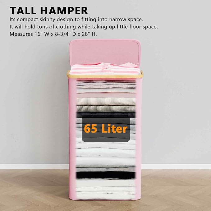 SpaceAid Slim Laundry Hamper - Image 2