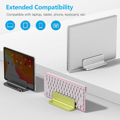 OMOTON Vertical Laptop Stand Holder, Desktop Aluminum Stand - Image 5