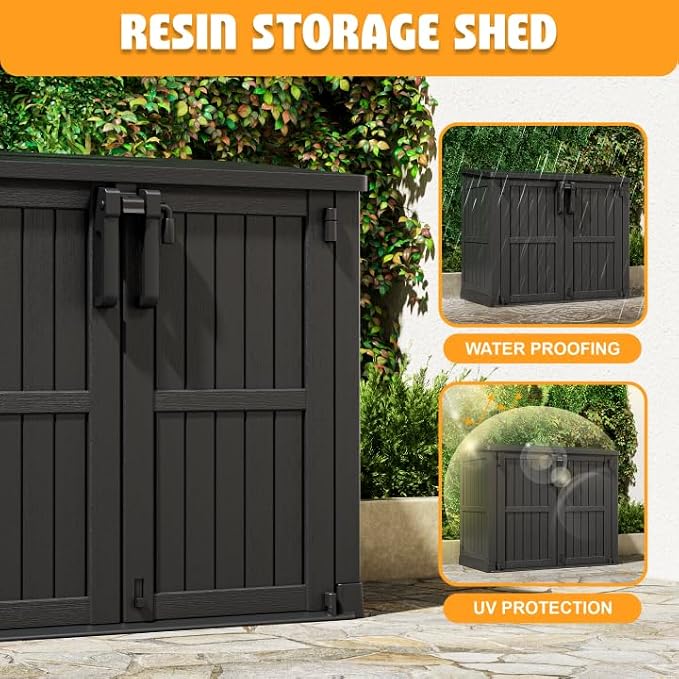 LHBcraft Outdoor Storage Cabinet 37 Cu Ft - Image 3