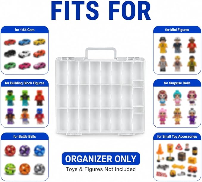 Toy Car Storage Organizer Case Compatible - Image 2