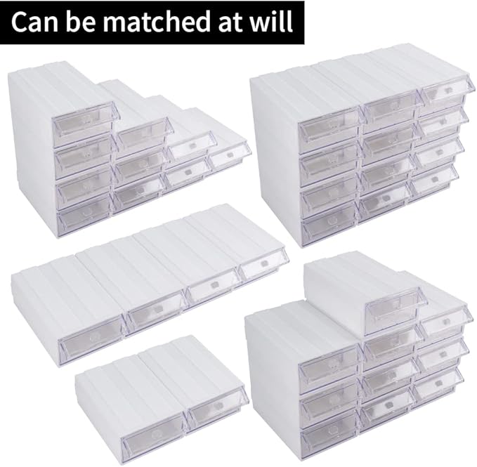 12 Pcs Drawer Stackable Storage Cabinet - Image 3