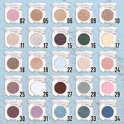 Light Blue White Single Eyeshadow Makeup, Neutral Powde Eye Shadow - Image 3