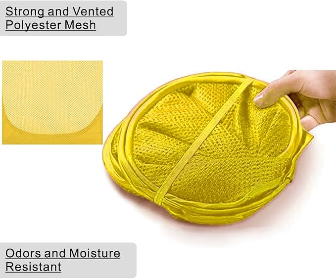 BATTOO Deluxe Strong Mesh Pop up Laundry Hamper Basket - Image 4