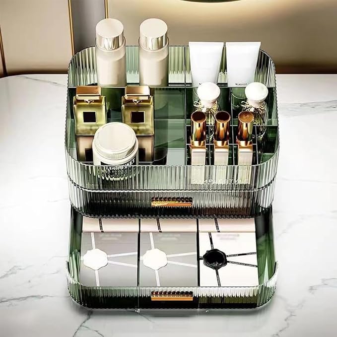 MIUOPUR Stackable Makeup Organizer Drawers, Bathroom Vanity Organizers and - Image 5