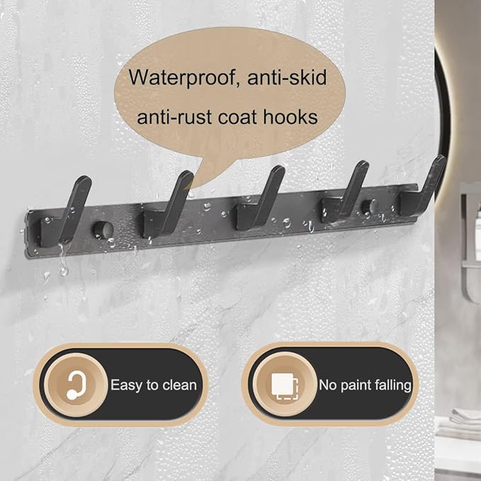 Gxfctys Coat Rack Wall Mount, Modern Wall Hooks - Image 3