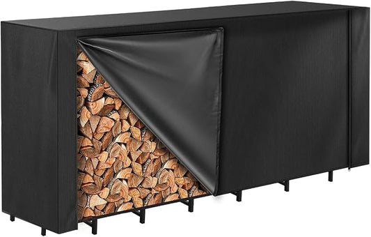 Vailge Firewood Rack Cover 8FT, Waterproof Firewood Rack Outdoor Cover by VAILGE