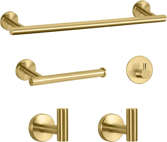 NearMoon Bathroom Hardware Set SUS 304 Thicken Stainless Steel-Towel Bar Set by NearMoon