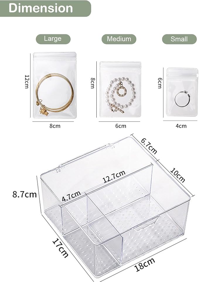 2 Pack 4 In 1 Acrylic Jewelry Organizers and Storage - Image 6