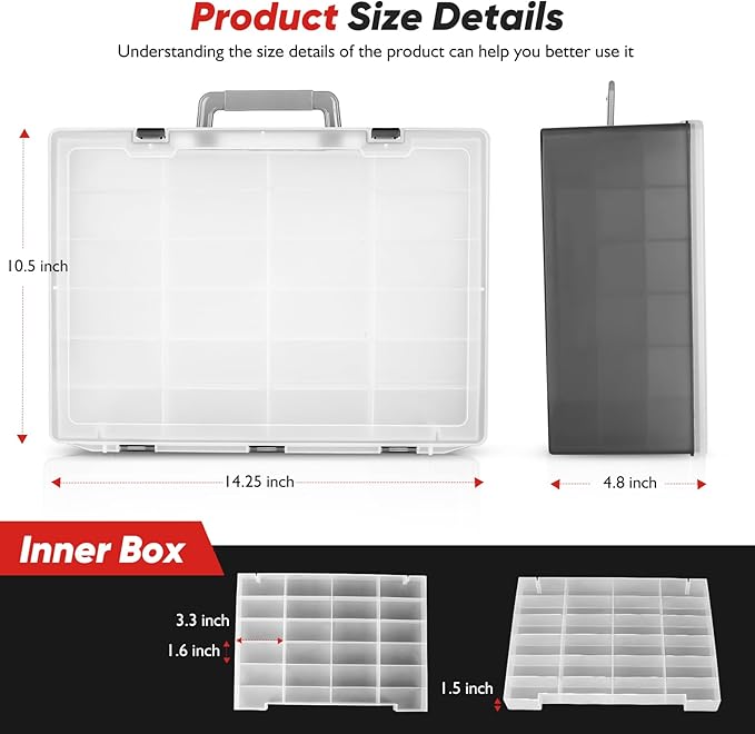 Toy Organizer.72 Compartments.Toy Storage Box Compatible - Image 4