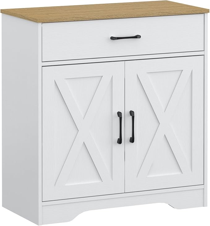 Panana Wooden Cabinet 1 Drawer and 2 Doors Storage Cupboard Coffee Bar by Panana