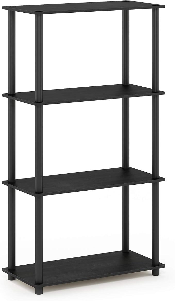 Furinno Turn-N-Tube 4-Tier Multipurpose Shelf Display Rack, Round Tubes - Image 4