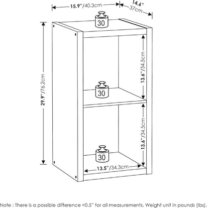 2-Cube Cubicle Bookshelf, Cube Bookcase - Image 2