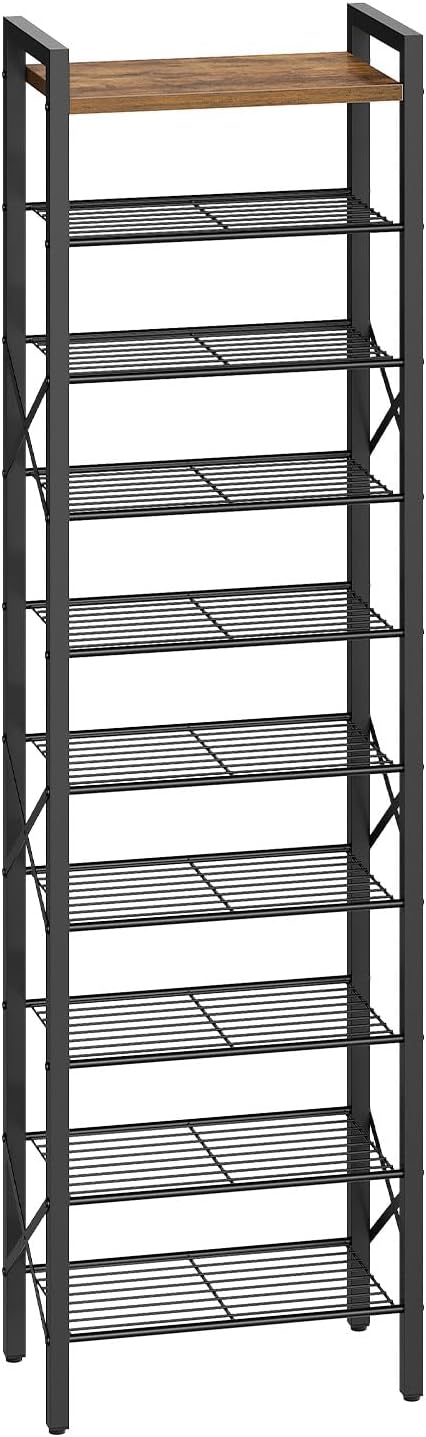 YATINEY 10-Tier Narrow Shoe Rack, Tall Shoe Rack - Image 9