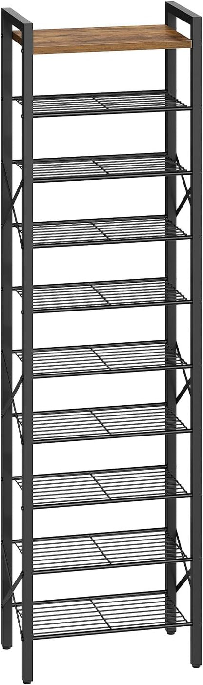 YATINEY 10-Tier Narrow Shoe Rack, Tall Shoe Rack by Yatiney