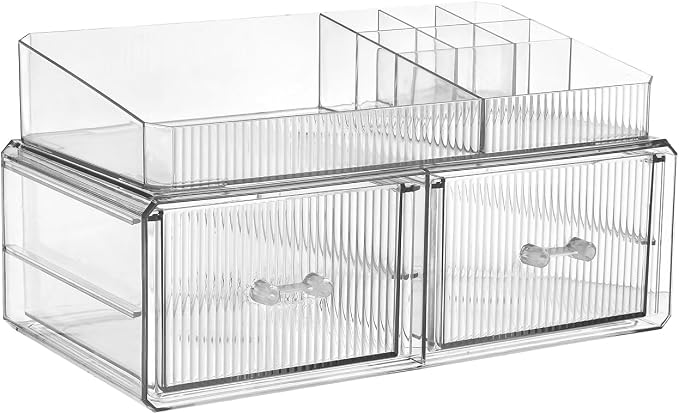 ZHIAI stackable storage drawer, cosmetic acrylic storage box, cosmetics and - Image 2