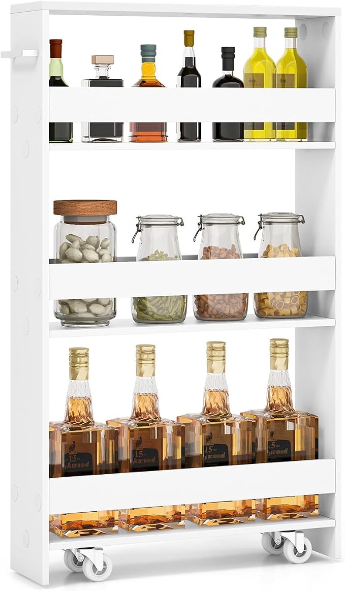 LOKO Slim Storage Cart, 4-Tier Rolling Cart by LOKO