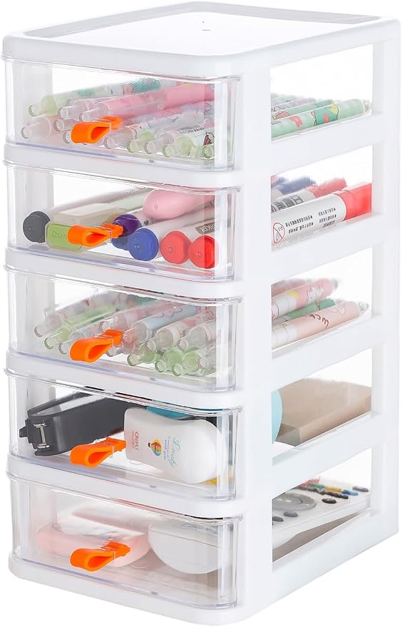 Gagee 5 Drawer Mini Stackable Storage Drawers, by Gagee