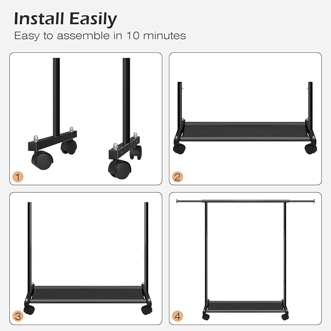 MISSLO Short Clothing Racks for Hanging Clothes - Image 8