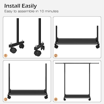 MISSLO Short Clothing Racks for Hanging Clothes - Image 8