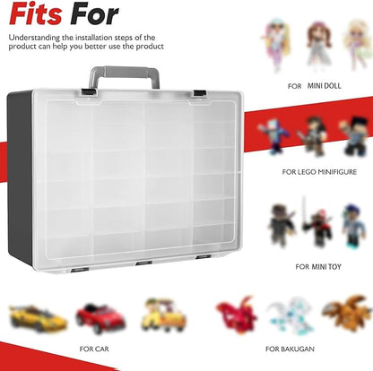 Toy Organizer.72 Compartments.Toy Storage Box Compatible - Image 3