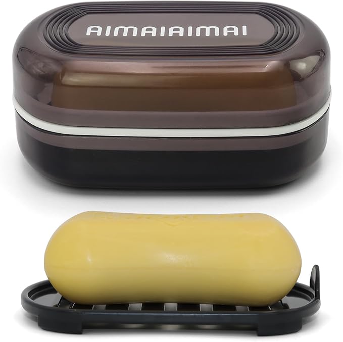 Travel Soap Container, Leakproof Soap Box, Travel Soap Holder by AIMAIAIMAI