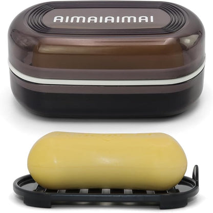 Travel Soap Container, Leakproof Soap Box, Travel Soap Holder by AIMAIAIMAI