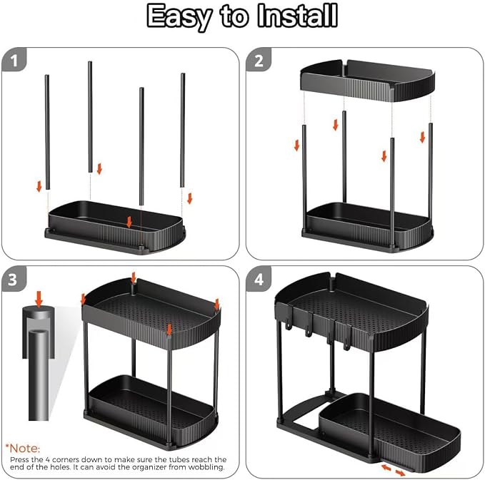 Multi-Purpose Pull-Out Storage Organizers, Under Sink & Cabinet Storage - Image 8
