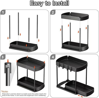 Multi-Purpose Pull-Out Storage Organizers, Under Sink & Cabinet Storage - Image 8