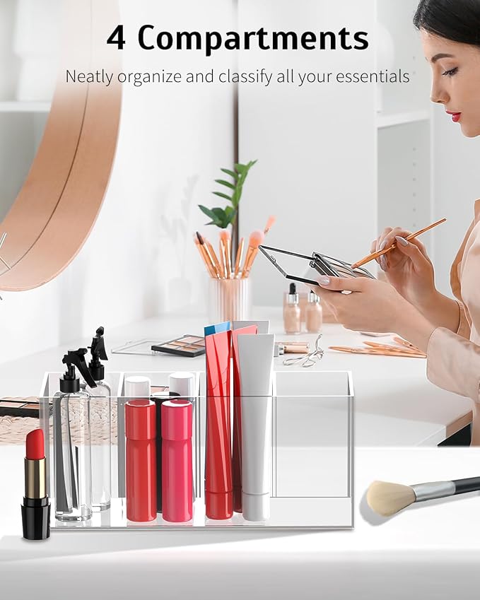 Uniclife Clear Acrylic Pen Holder - Image 3