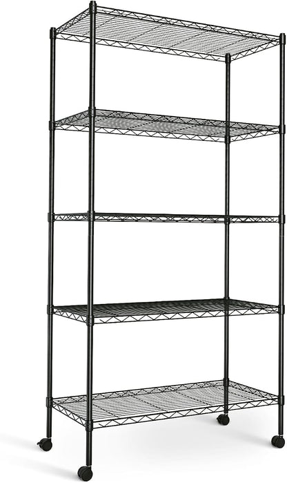 HealSmart Heavy Duty 5-Shelf Storage Shelving Unit, 1250lbs Loading Capacity by HealSmart