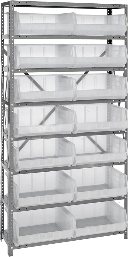 Quantum Storage Systems QSBU-250CL Giant Open Hopper Steel Shelving System by QuantumStorageSystems