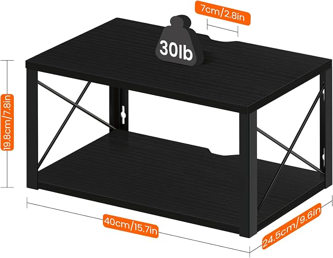 Homode Floating Nightstand, 2 Tier Wall Mounted Nightstand - Image 2