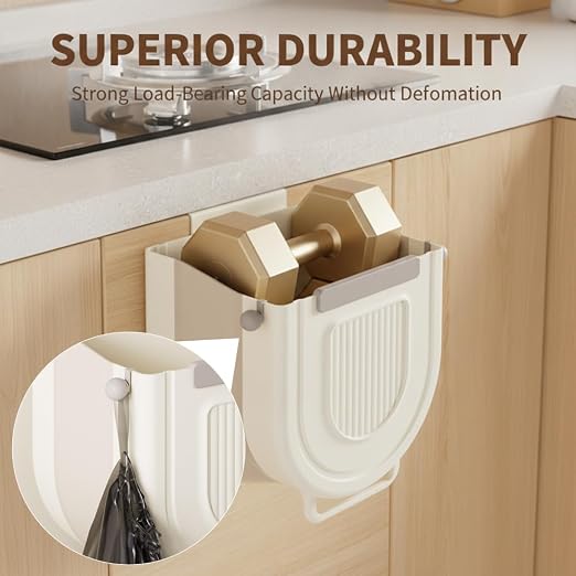 Collapsible Hanging Trash Can for Kitchen: Foldable Hanging Garbage Bin - Image 8