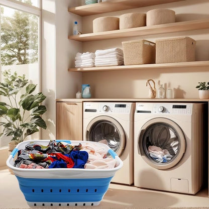 SAMMART 42L Collapsible Plastic Laundry Basket - Image 2
