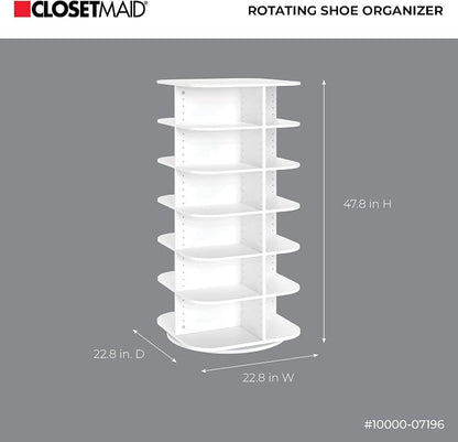 ClosetMaid Multipurpose Carousel Storage and Shoe Tower, 22.79" W x 47.48" H x - Image 7