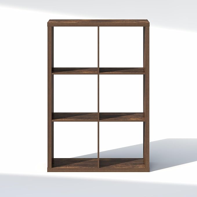 Furinno Cubic Extra Thick 6-Cube Closet Organizers and Storage, Amber Pine | - Image 8