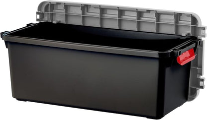 IRIS USA 2 Pack TrailBox, 15 Gallon Lockable Storage Trunk Box, Truck Bed Bin - Image 3