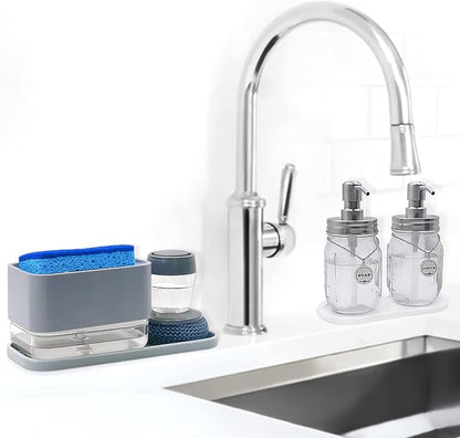 Silicone Organizer Tray, Soap and Sponge Holder - Image 7