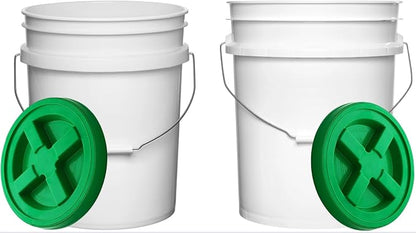 House Naturals Food Grade 5 Gallon Made in USA Plastic Bucket by House+Naturals