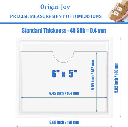 Origin-Joy 25 PCS Self-Adhesive Index Label Pockets - Image 2