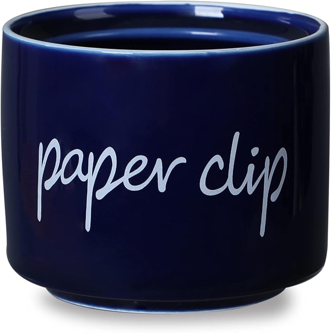 ONTUBE Porcelain Paper Clip Holders, Ceramic Paper Clip Organizer by ONTUBE