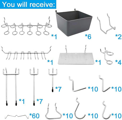 FRIMOONY Pegboard Hooks Assortment - Image 2