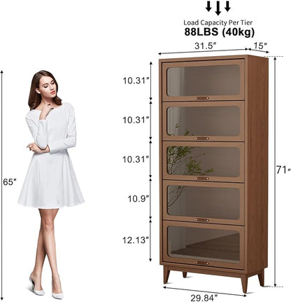 Solid Wood bookcase 5 Tier - Image 2