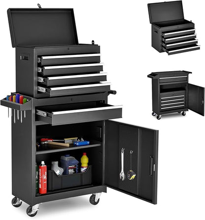 AirWire Tool Chest, 5-Drawer Rolling Tool Storage Cabinet by AirWire