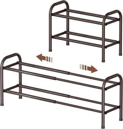 Gonfoam Expandable 2-Tier Shoe Rack by Gonfoam