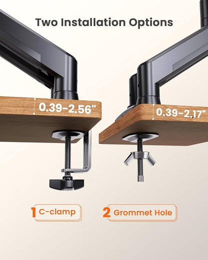 ErGear Dual Monitor Stand up to 32 inches Screen, Load-Bearing Max 22 lbs Each - Image 6